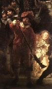 REMBRANDT Harmenszoon van Rijn The Nightwatch (detail) oil painting artist